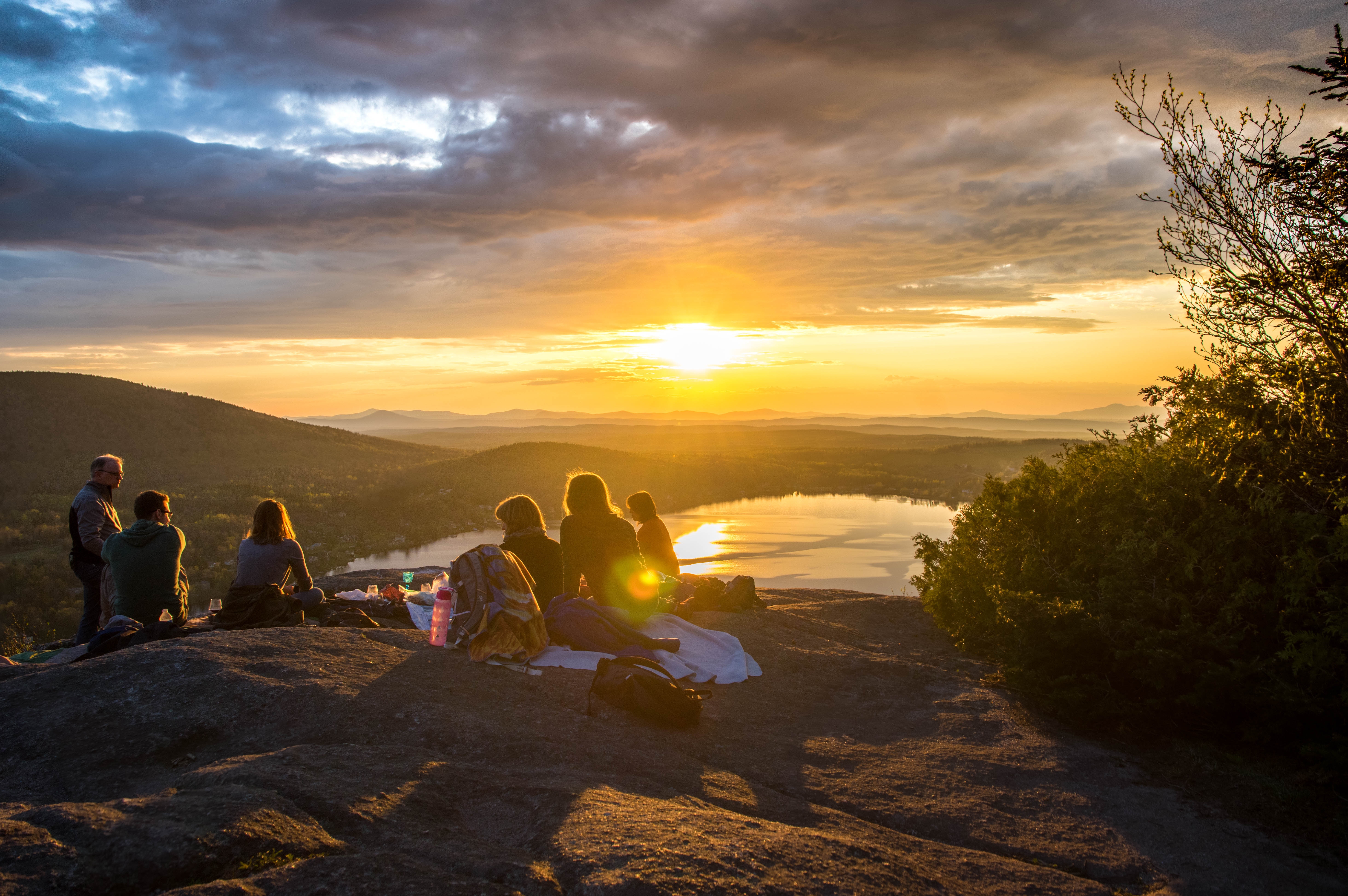 Beautiful view over an breathtaking mountain landscape