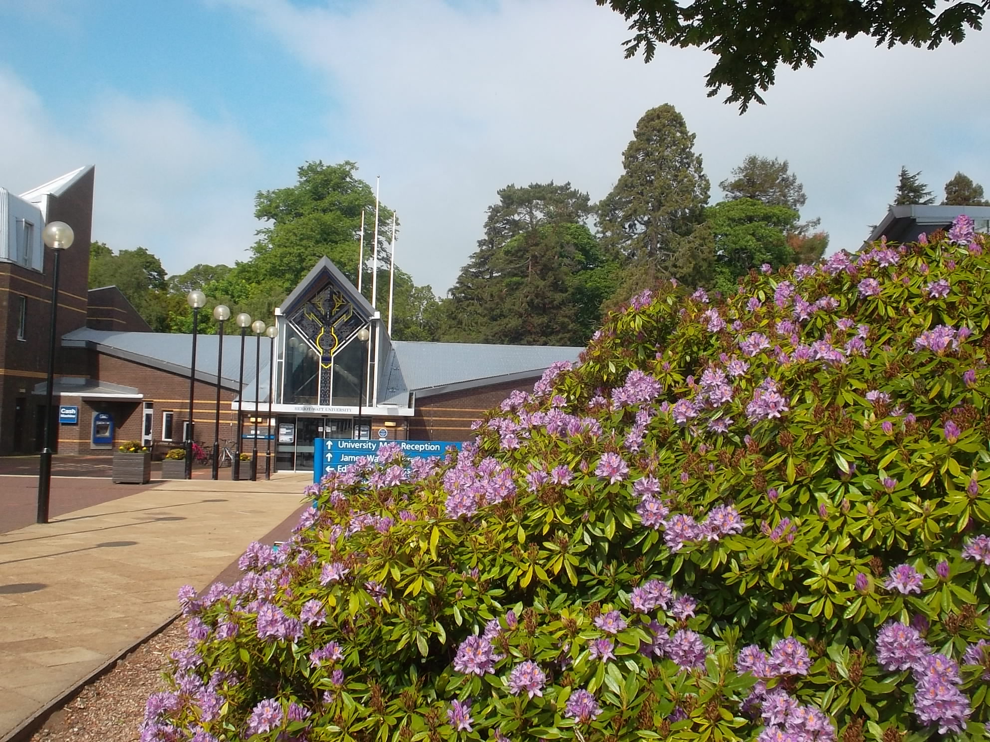 Beautiful picture of Heriot-Watt University Reception Entrance