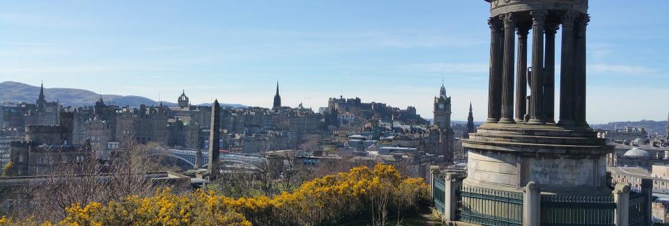 Amazing view from Carlton Hill over Edinburgh